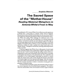 The Sacred Space of the "Mother-House"