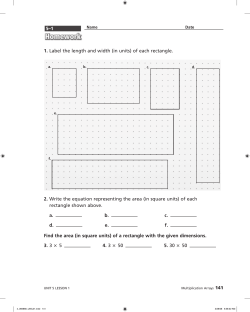 5&ndash;1 1. Label the length and width (in units) of each rectangle. 2