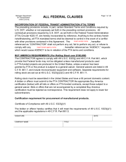 ALL FEDERAL CLAUSES