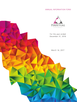 2016 Annual Information Form