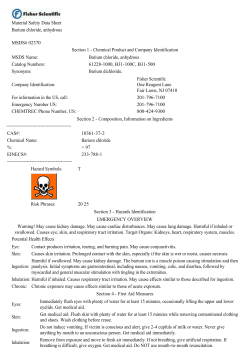 Barium chloride, anhydrous - MSU
