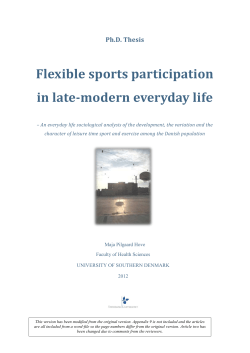 Flexible sports participation in late