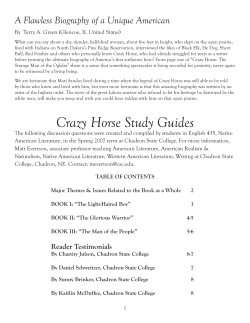 Crazy Horse Study Guides - Mari Sandoz Heritage Society