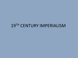 19TH CENTURY IMPERIALISM