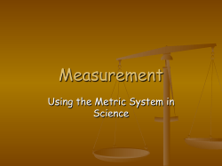 Metric System Introduction
