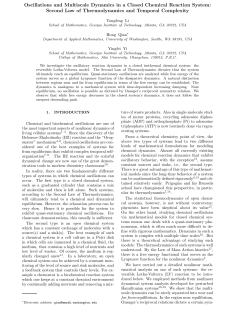 Oscillation and multiscale dynamics in a closed chemical reaction