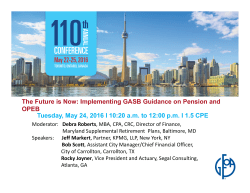 The Future is Now: Implementing GASB Guidance on