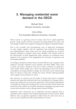 3. Managing residential water demand in the OECD