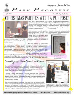 April 2010 Newsletter - Positive Atmosphere Reaches Kids