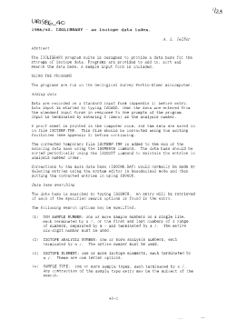 1986/40. ISOLIBRARY - an isotope data index. USING THE PP