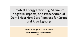 Greatest Energy Efficiency, Minimum Negative Impacts, and