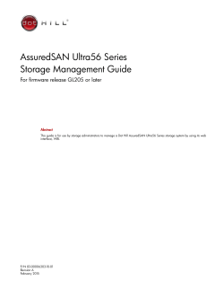 AssuredSAN Ultra56 Series Storage Management Guide