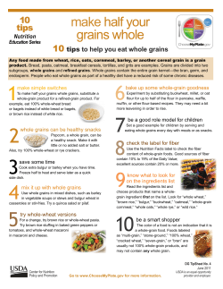 make half your grains whole