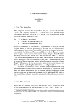 Cross-Polar Nomalies