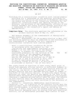 providing for constitutional convention, referendum question and