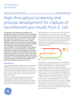 High-throughput screening and process development for capture of