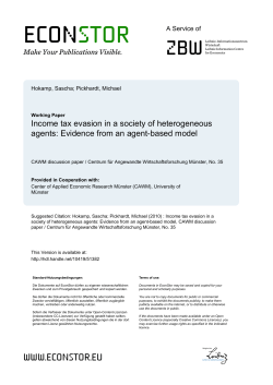 Income tax evasion in a society of heterogeneous agents