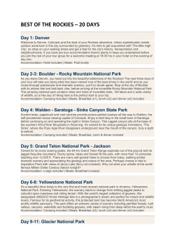 best of the rockies &ndash; 20 days
