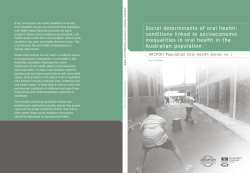 Social determinants of oral health: conditions linked to