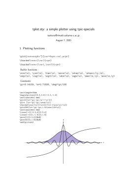 tplot.sty: a simple plotter using tpic