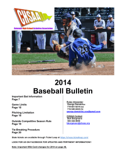 2014 Baseball Bulletin