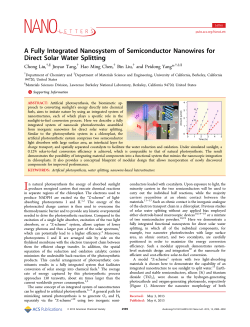 A Fully Integrated Nanosystem of Semiconductor