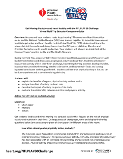 Activity - NFL PLAY 60 Challenge