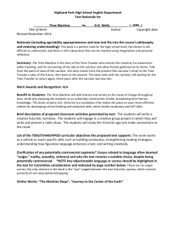 Time Machine - Highland Park High School