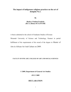 THE IMPACTS OF INDIGENOUS RELIGIOUS PRACTICES ON THE