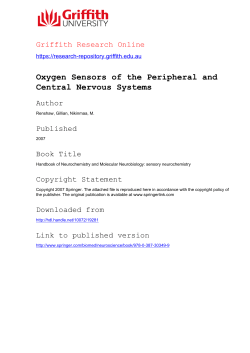 Oxygen Sensors of the Peripheral and Central Nervous Systems