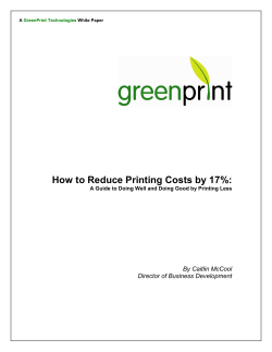 How to Reduce Printing Costs by 17%