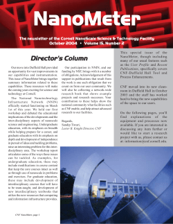NanoMeter, October 2004, Volume 15, Number 2