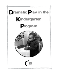 Dramatic Play in the Kindergarten Program
