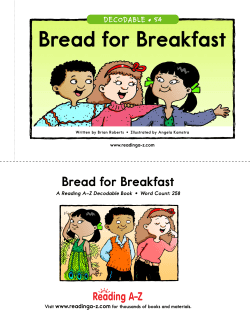 Bread for Breakfast