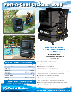 Port-A-Cool PACCYC01 Brochure