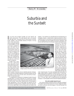 Suburbia and the Sunbelt