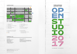 Summer Programme 2017 - Glasgow School of Art