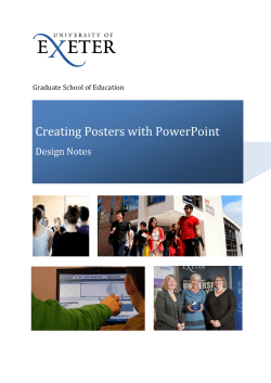 Creating Posters with PowerPoint - Design Notes