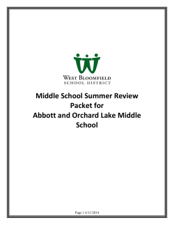Math Grade 8 Review