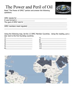 The Power and Peril of Oil
