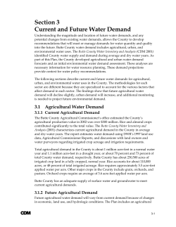 Section 3 - Water Demands