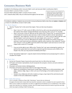 Consumer/Business Math