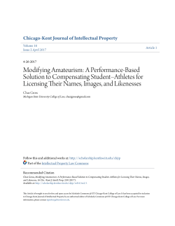 Modifying Amateurism - Scholarly Commons @ IIT Chicago