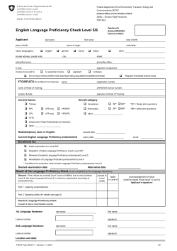 English Language Proficiency Check Level 5/6
