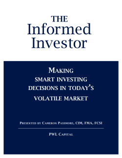 making smart investing decisions in today`s volatile market