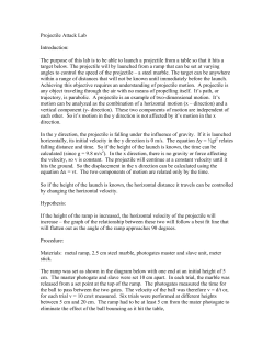 Projectile Attack Lab Introduction: The purpose of this lab is to be