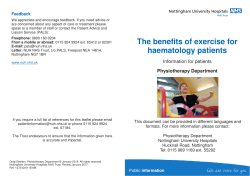 1272v2_The benefits of exercise for haematology patients