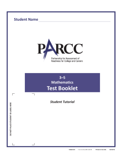 3&ndash;5 Mathematics Test Booklet
