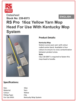 239-8573 RS Pro 16oz Yellow Yarn Mop Head For Use With