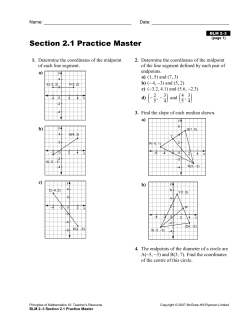 Section 2.1 Practice Master
